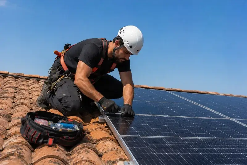 Maintenance et monitoring de panneaux solaires à Ferrière-la-Grande